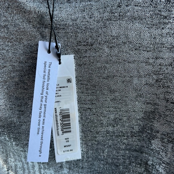 Alice and Olivia Delora Ruched Dress Size 10 - Picture 13 of 16